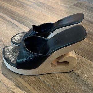 Wooden platform Wedges/Sandals